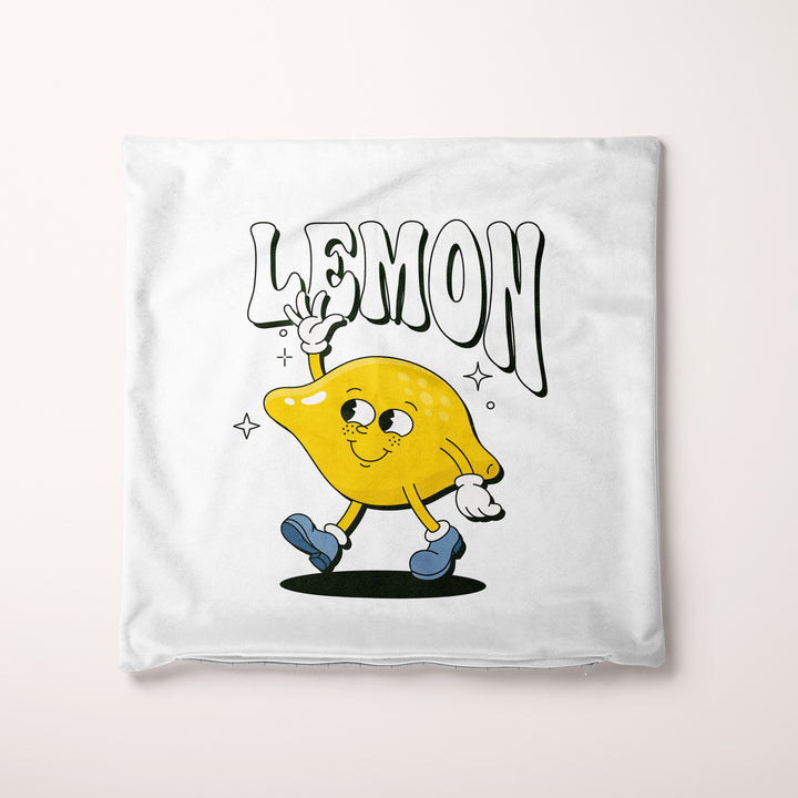 Lemon Pop Art 40cm Canvas Cushion Cover