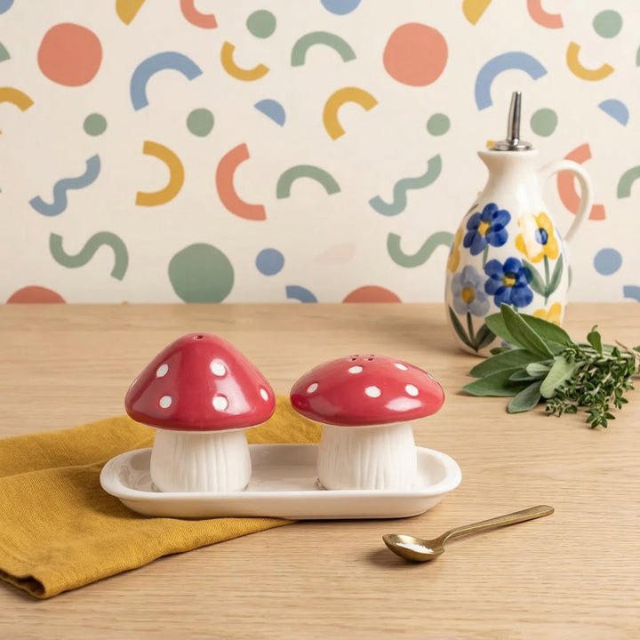 Mushroom Salt and Pepper Shakers
