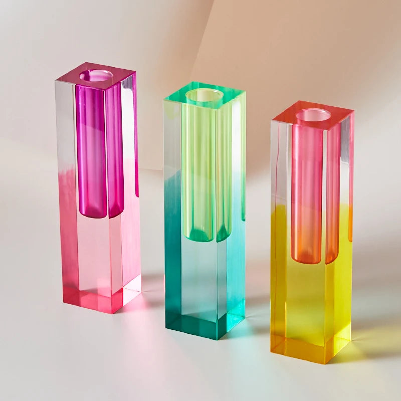 Nordic Rainbow Pillar Vase - Yililo