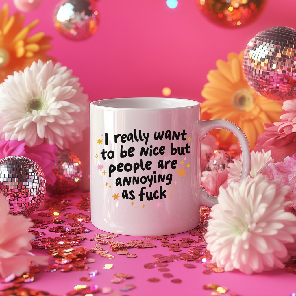 Sottobicchiere Divertente Con Scritta 'I Know I Swear A Lot' - Regalo Ironico E Originale, MDF Rigido 9x9 Cm, Finitura Lucida