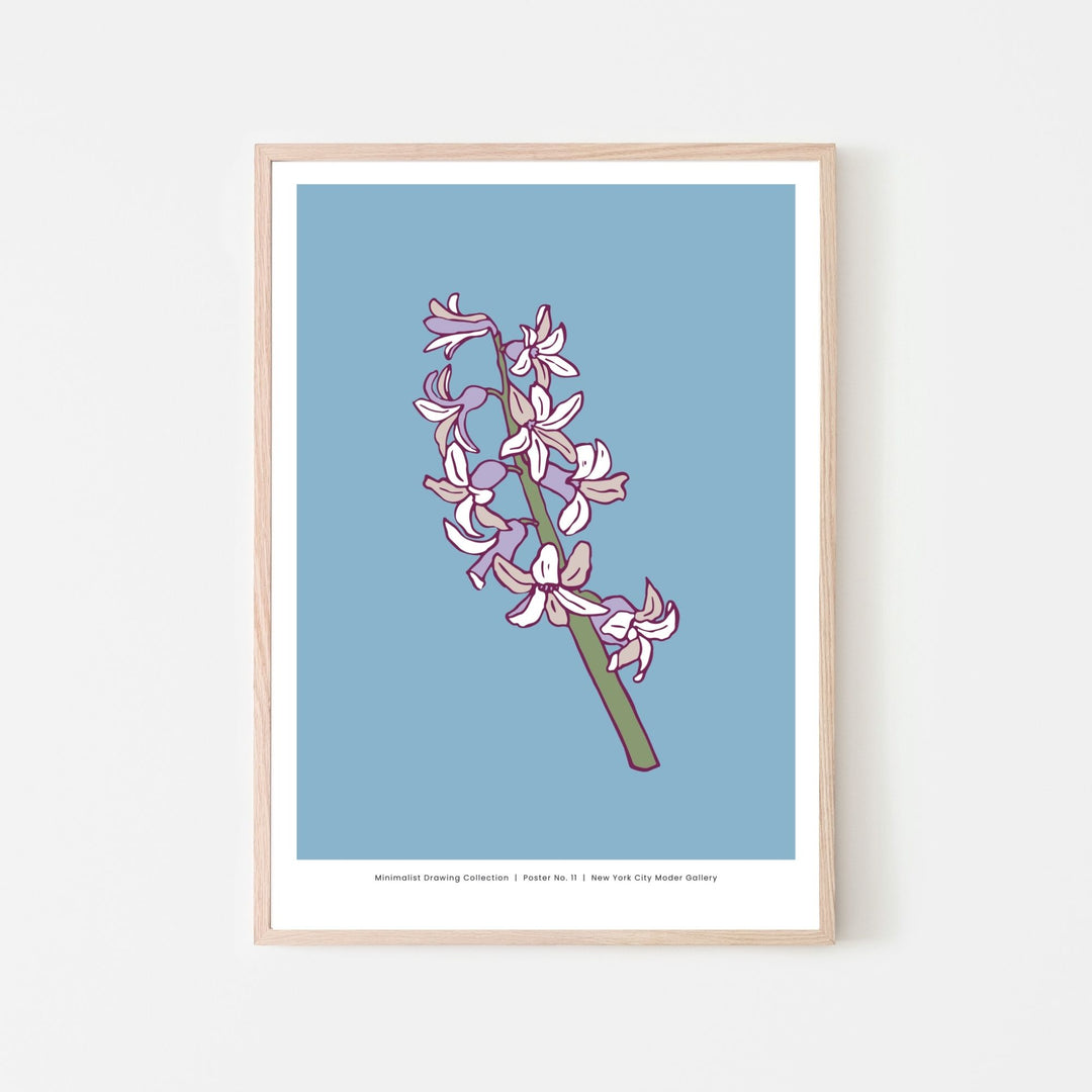 Purple And White Flowers Fine Wall Art Print - Yililo