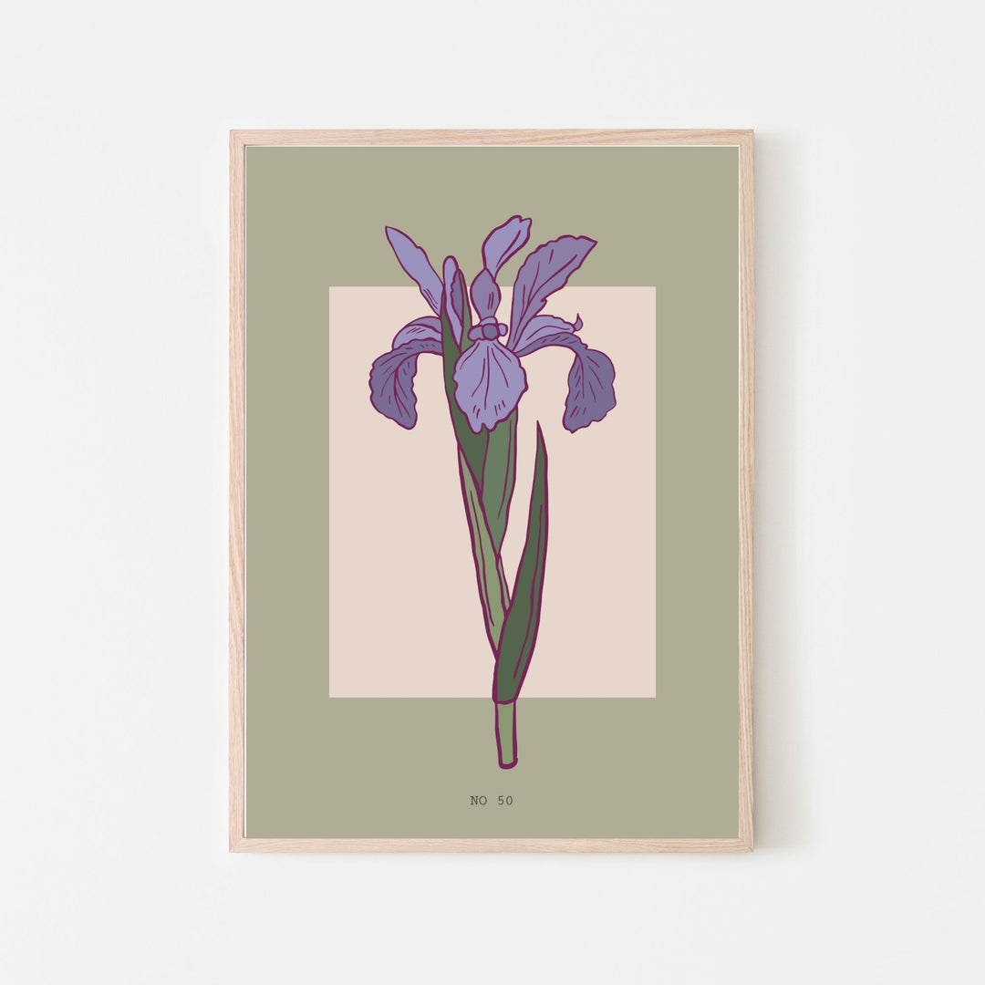 Purple Fifty Fine Wall Art Print - Yililo