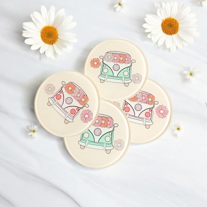 Retro Camper Coasters - Yililo