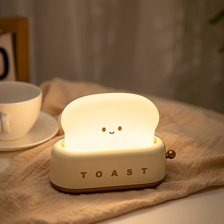 Happy Toast LED-Brot-Nachtlichtlampe