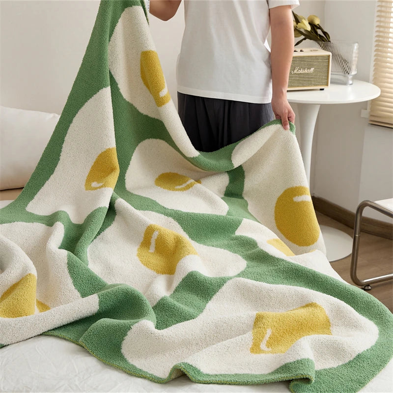 Egg Microfibre Throw Blanket