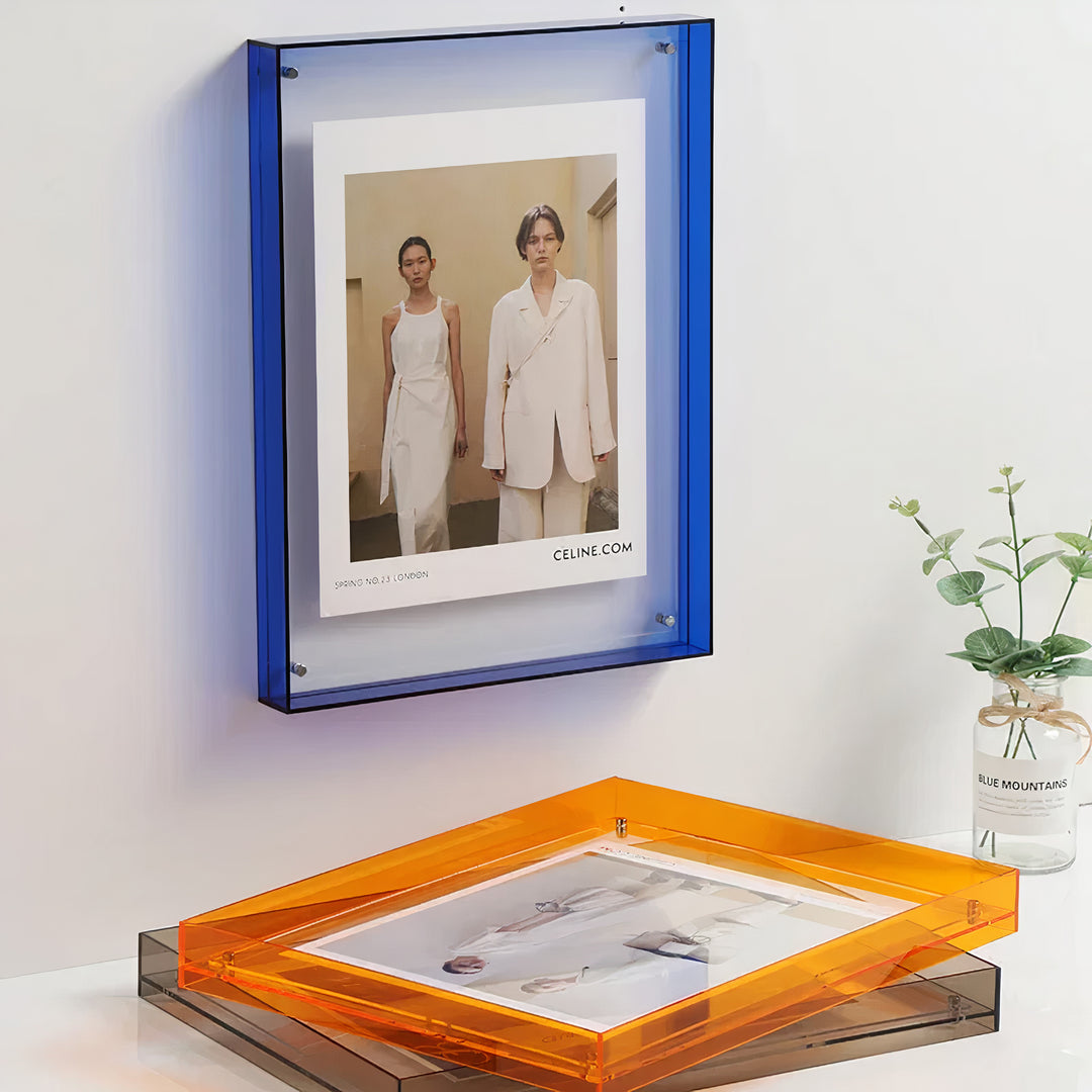 Transparent Acrylic Colourful Photo Frame
