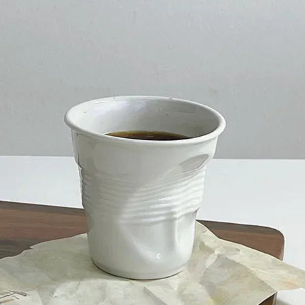 Scrumpled Coffee Ceramic Cup