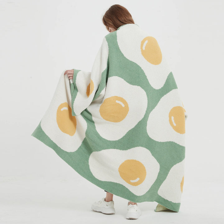 Egg Microfibre Throw Blanket