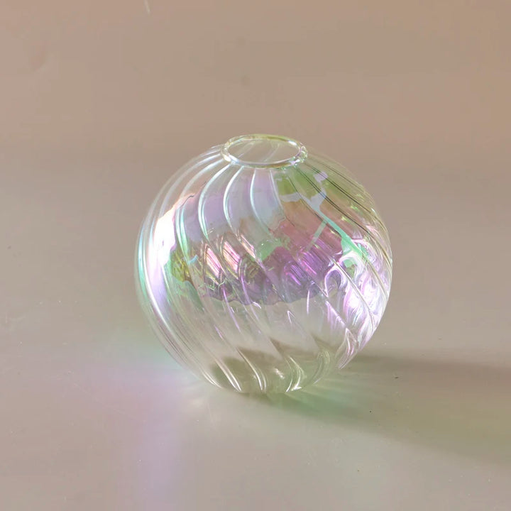 Colourful Iridescent Small Ball Vase - Yililo