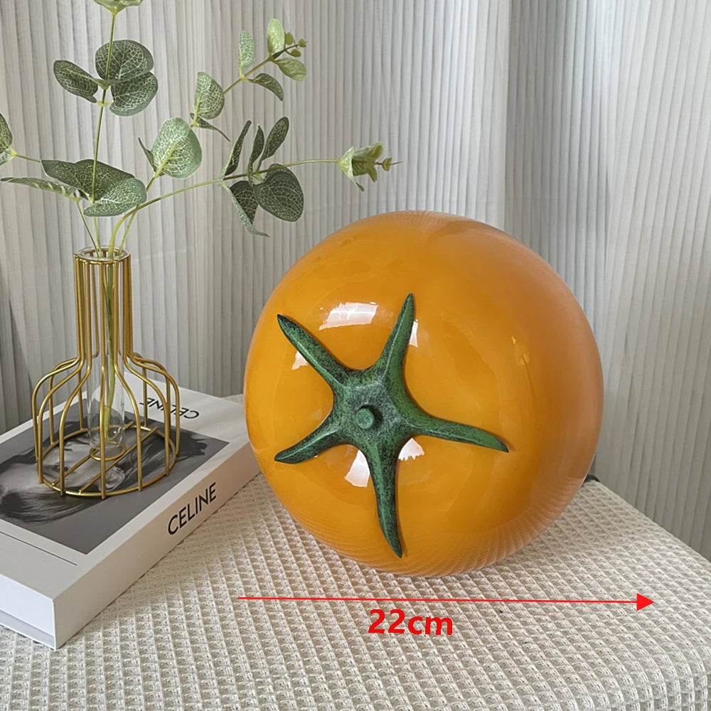 Tomato Shape Glass Table Lamp - Yililo