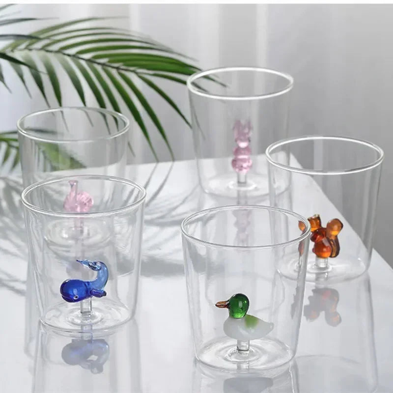 3D Animal Shape Glass