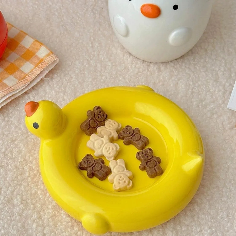 Adorable Duck Ceramic Mug with Yellow Floaty Base