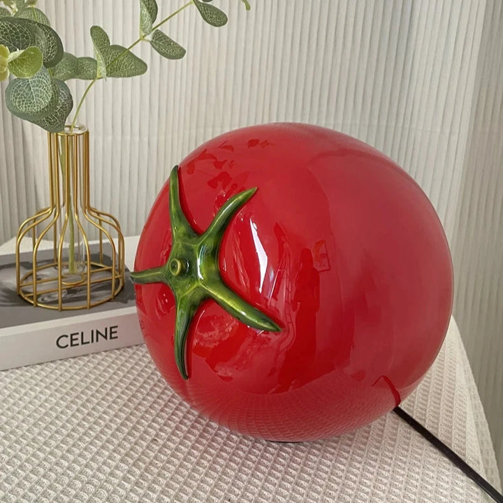 Tomato Shape Glass Table Lamp - Yililo