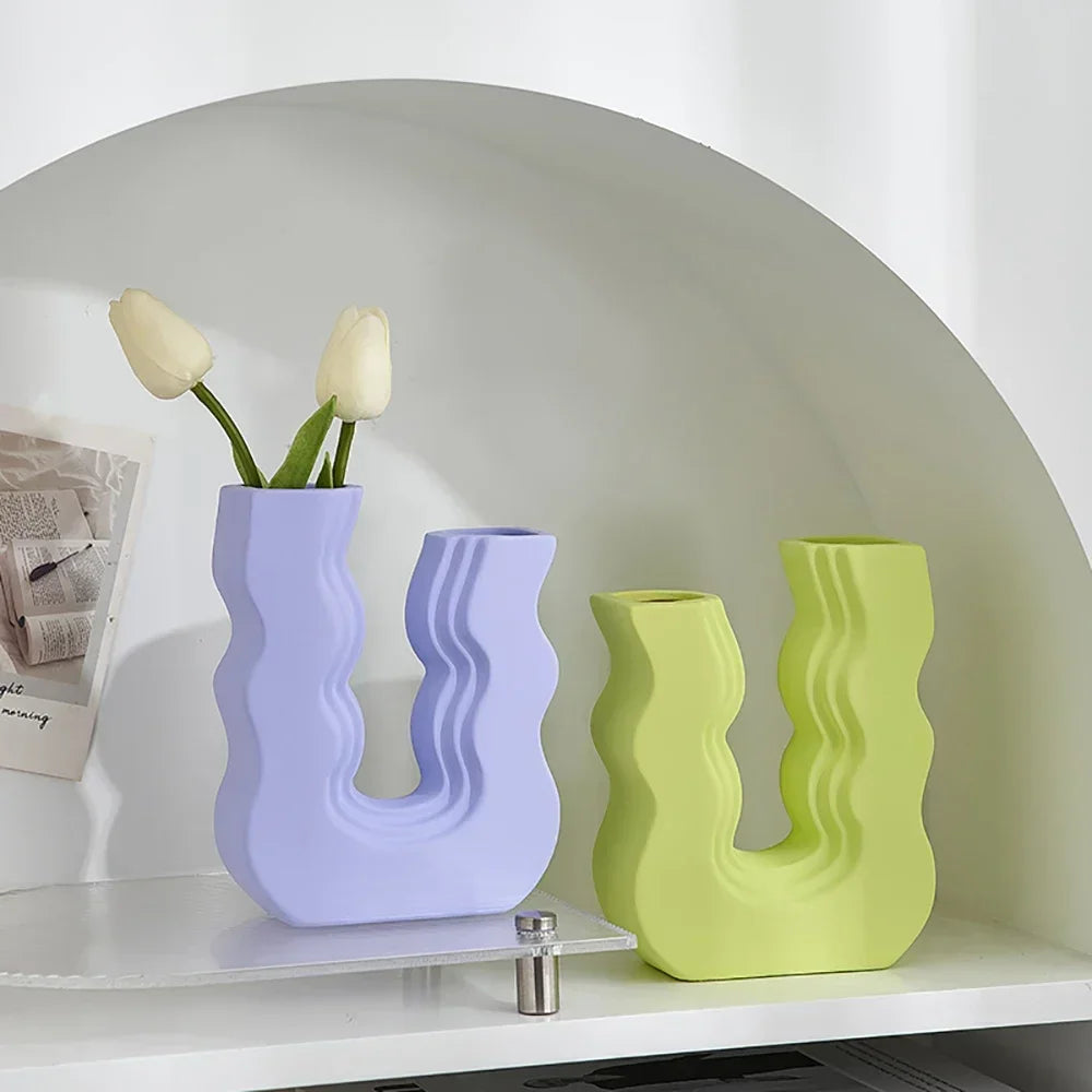 Squiggle Colourful Double Ended Vase