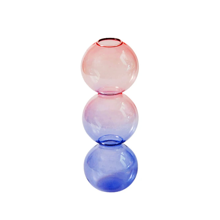 Rainbow Colour Glass Retro Candlesticks Taper Candle Holders - Yililo