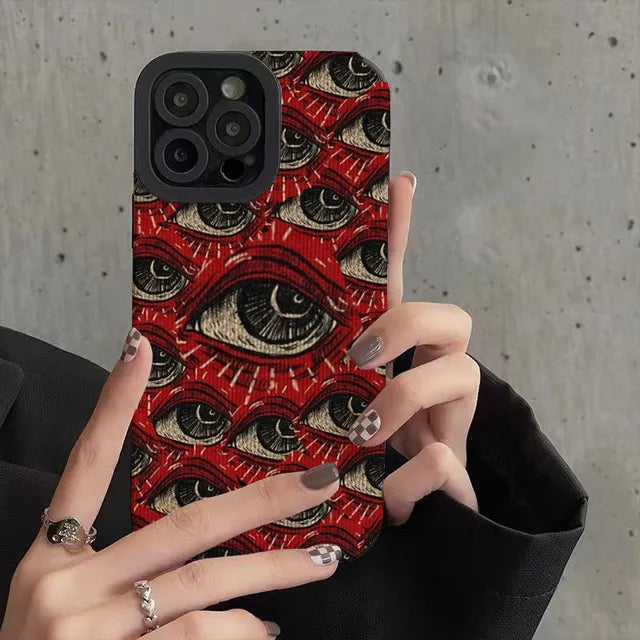 Eye Pattern Red iPhone Case For iPhone