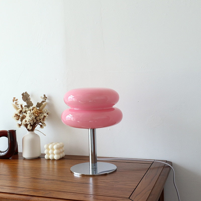 Retro Glass Doughnut Table Lamp Light
