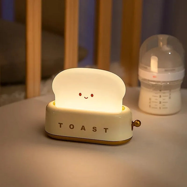 Happy Toast LED-Brot-Nachtlichtlampe
