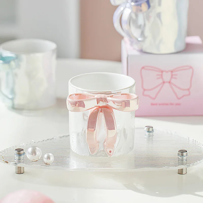 Pearly Bow Coquette Mug - Yililo