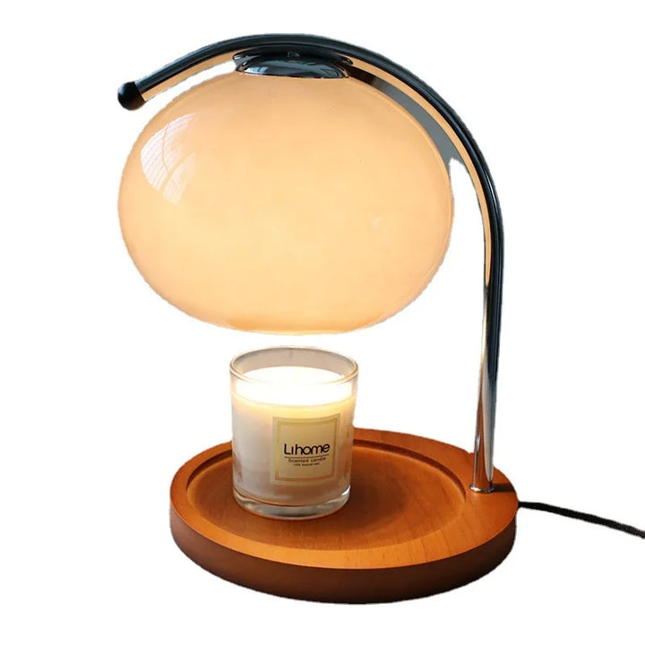 Retro Glass Table Lamp Candle Warmer