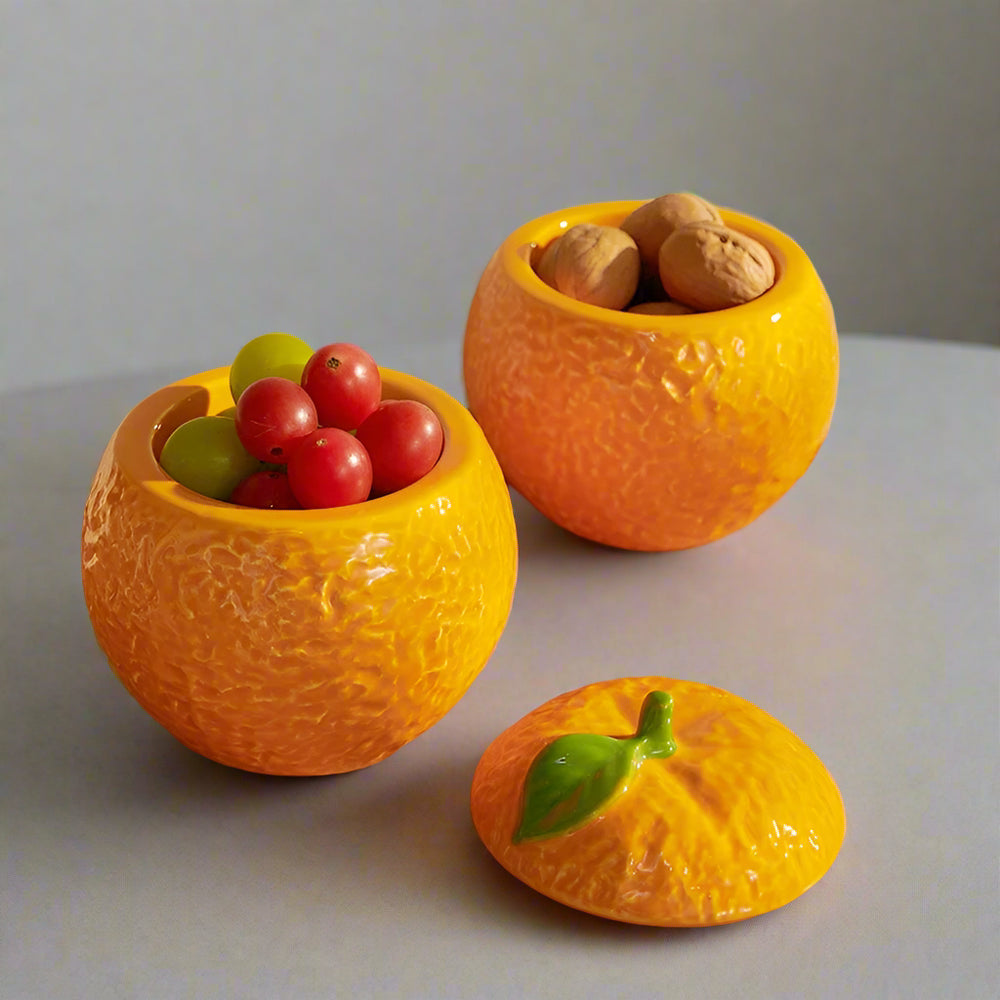 Tangerine Storage Jar - Yililo