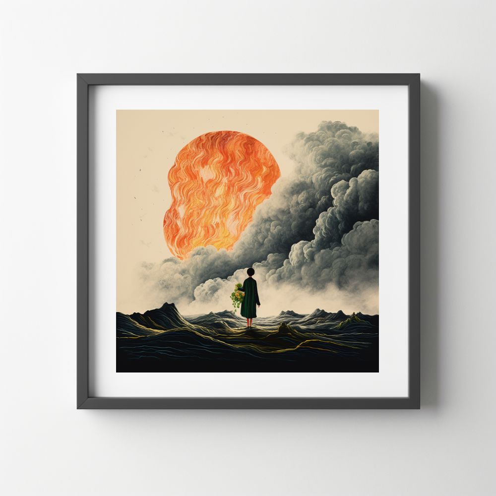 The Burning Flowers Fine Art Wall Print - Yililo