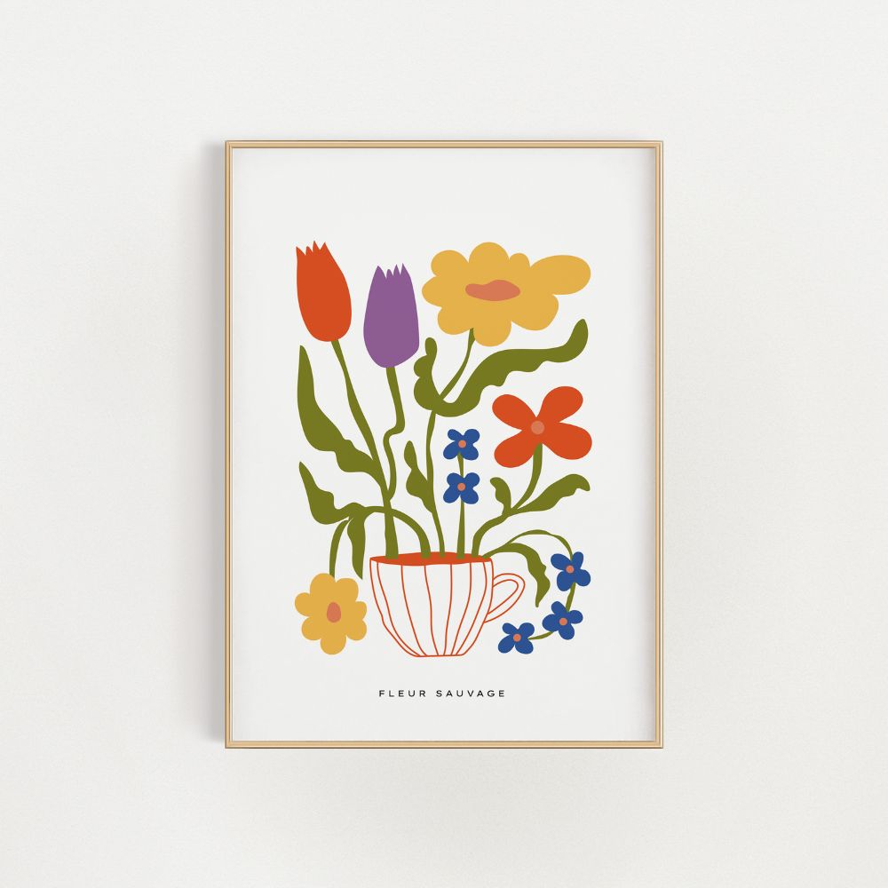 The Flower Cup Wall Art Poster - Yililo