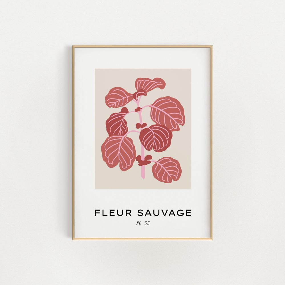 The Pink Fleur Wall Art Poster - Yililo