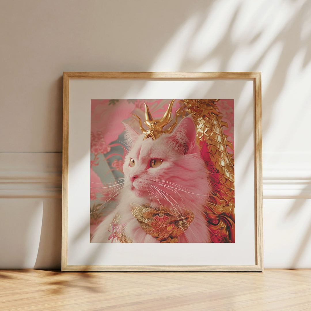 The Queen Cat Funny Wall Art Poster - Yililo