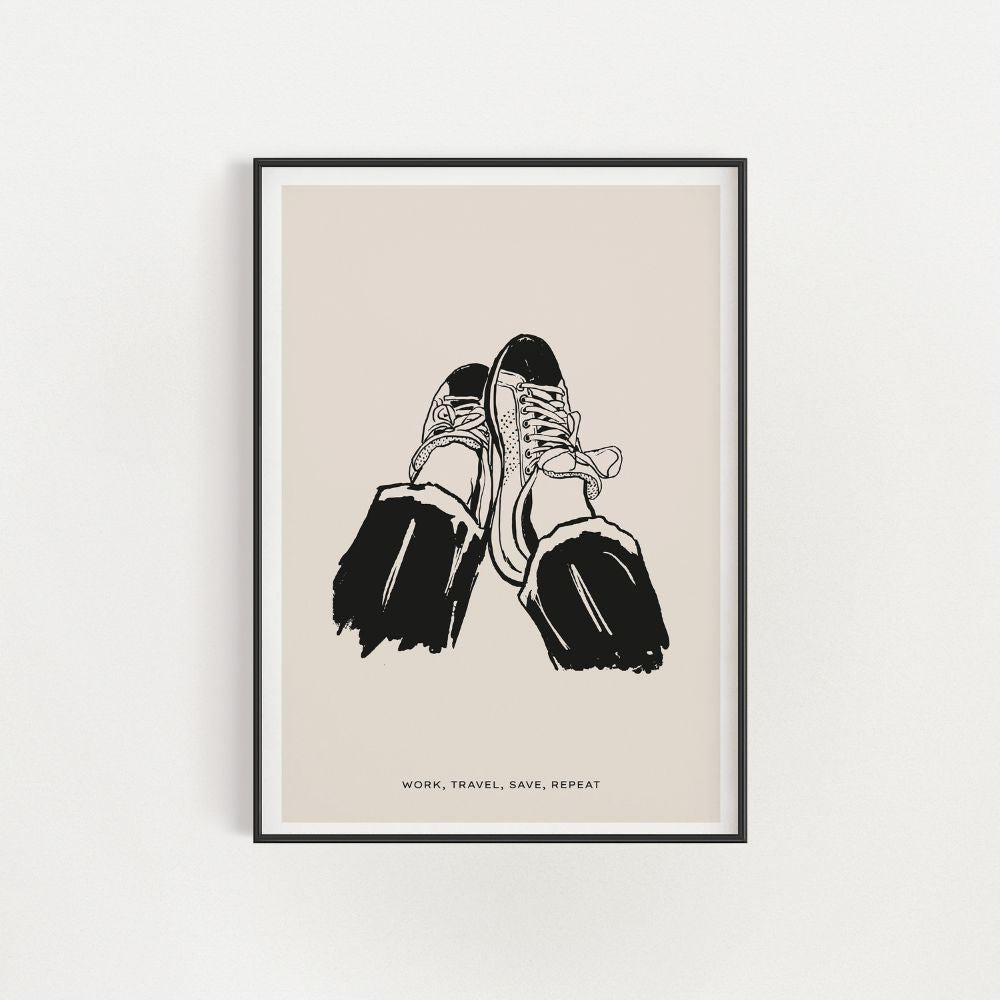 The Tennis Shoes Wall Art Poster - Yililo