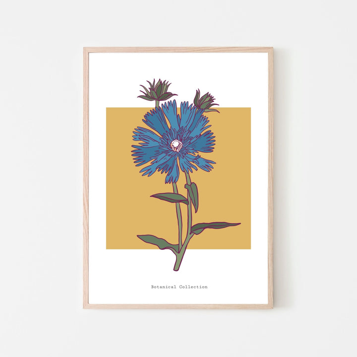 The Thin Blue Bloom Fine Wall Art Print - Yililo