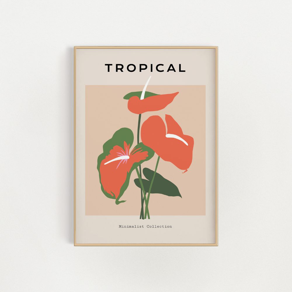 Tropical Flower Wall Art Poster - Yililo