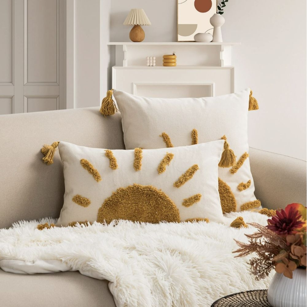 Tufted Sunset Tassel Cushion Cover - Yililo