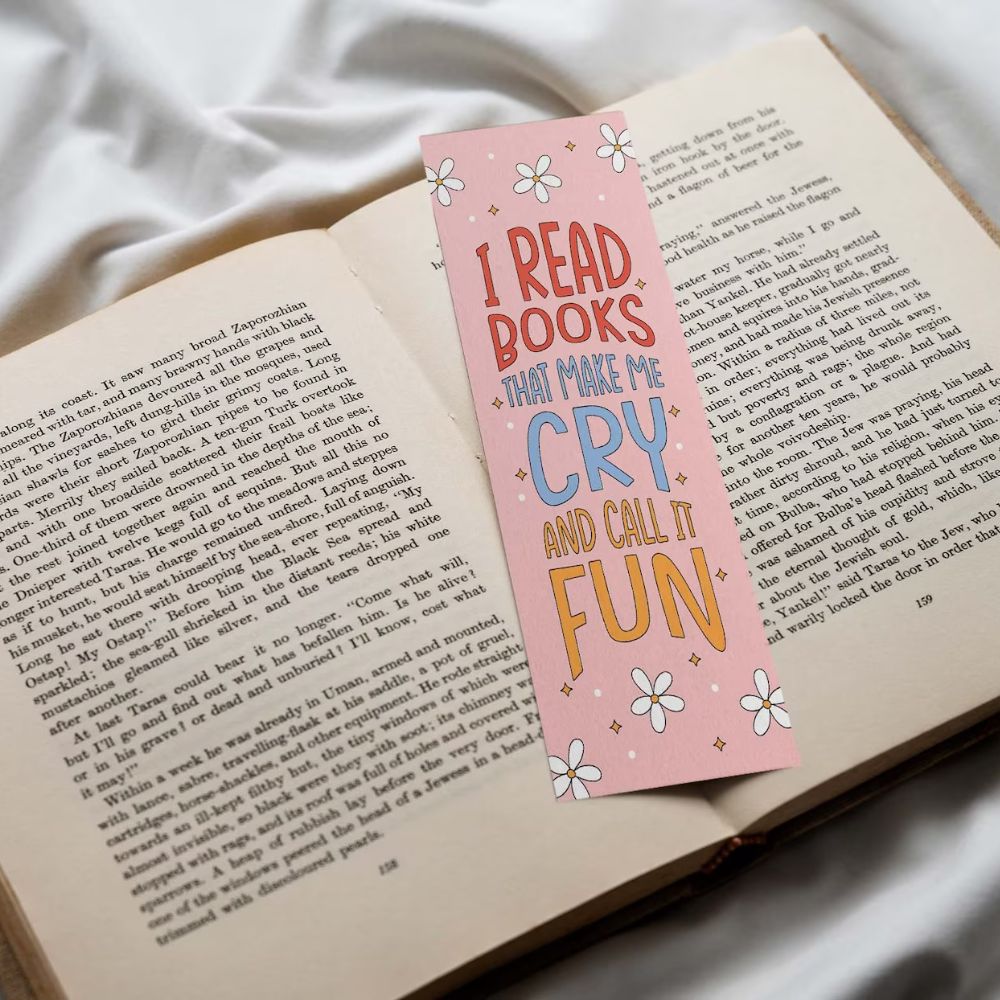 Read Books To Make Me Cry Bookmark With Tassel