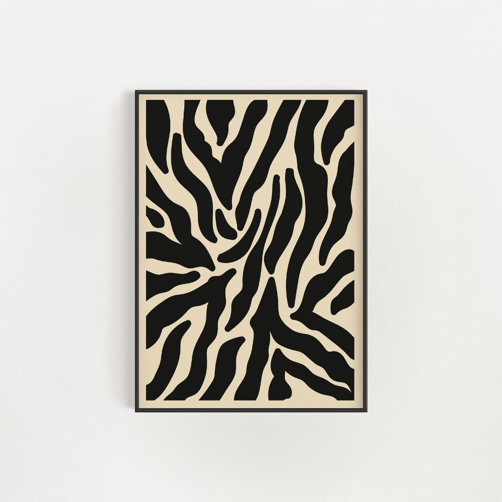 Zebra Print Wall Art Poster - Yililo