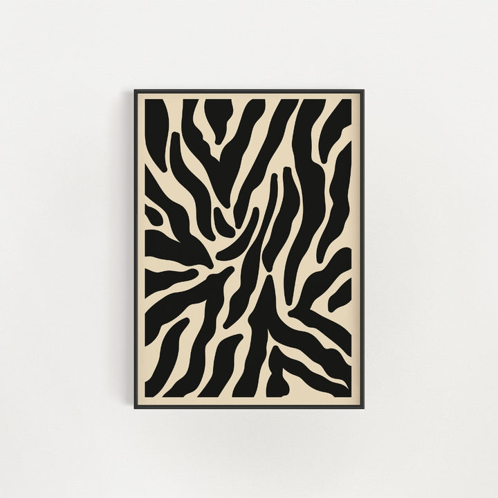 Zebra Print Wall Art Poster - Yililo