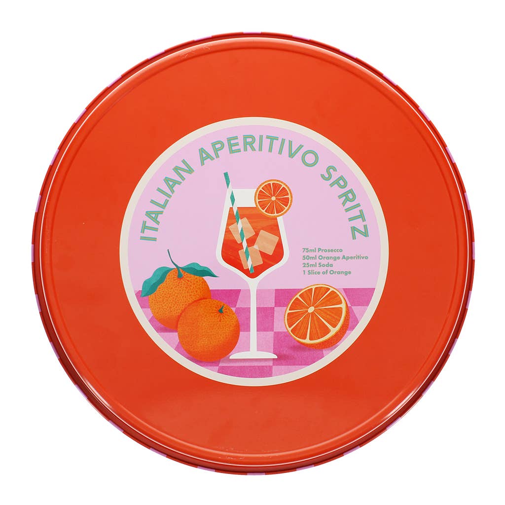 Aperitivo Spritz Round Metal Serving tray