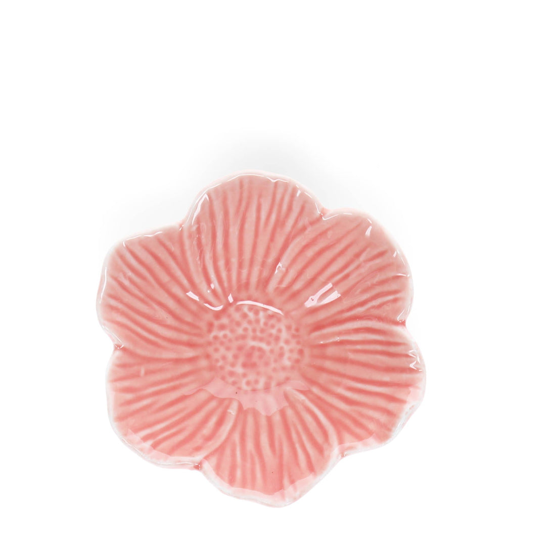 Pink Flower Ceramic Bowl 9cm