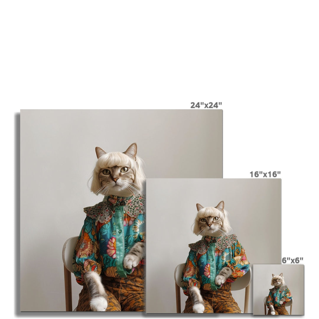 The Fashion Cat Funny Art Poster - Yililo