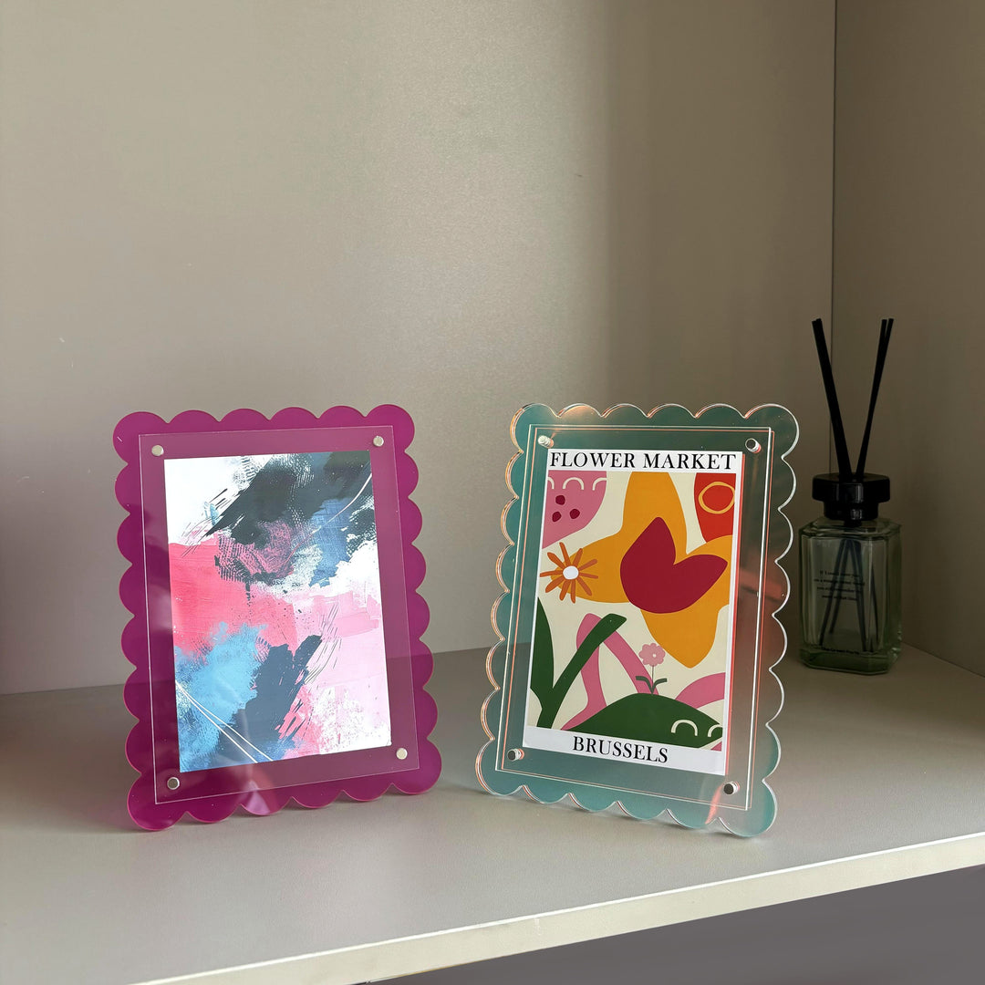 Colourful Scallop Acrylic Picture Frame