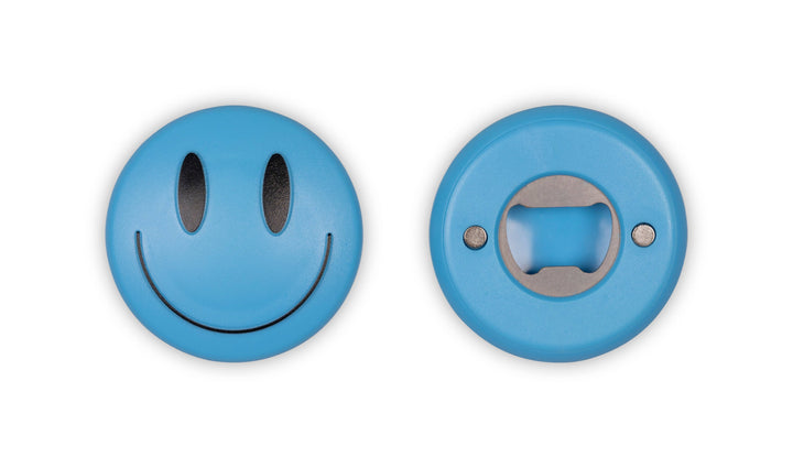 Blue Smiley Happy Bottle Opener