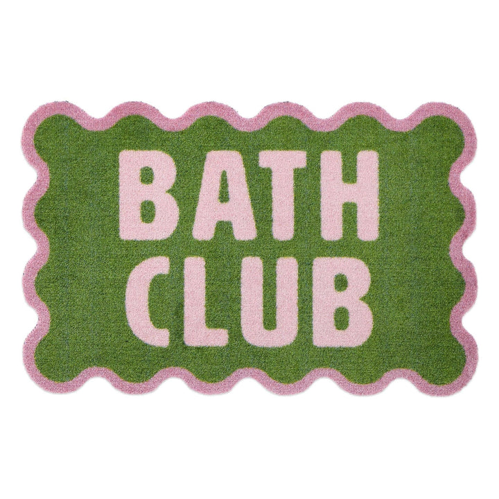 Bath Club Green Scallop Bath Mat 50X75
