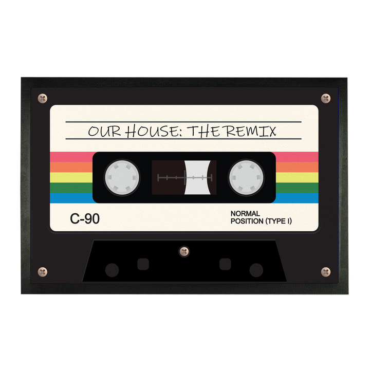 C90 Retro Cassette Tape Doormat: The Remix - Yililo