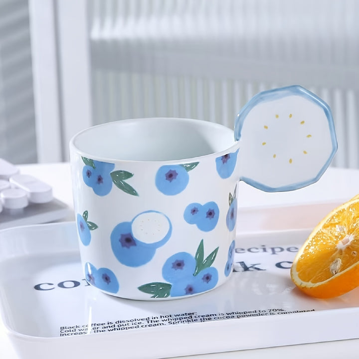 Fruit Mug With Fruit Slice Handle - Yililo