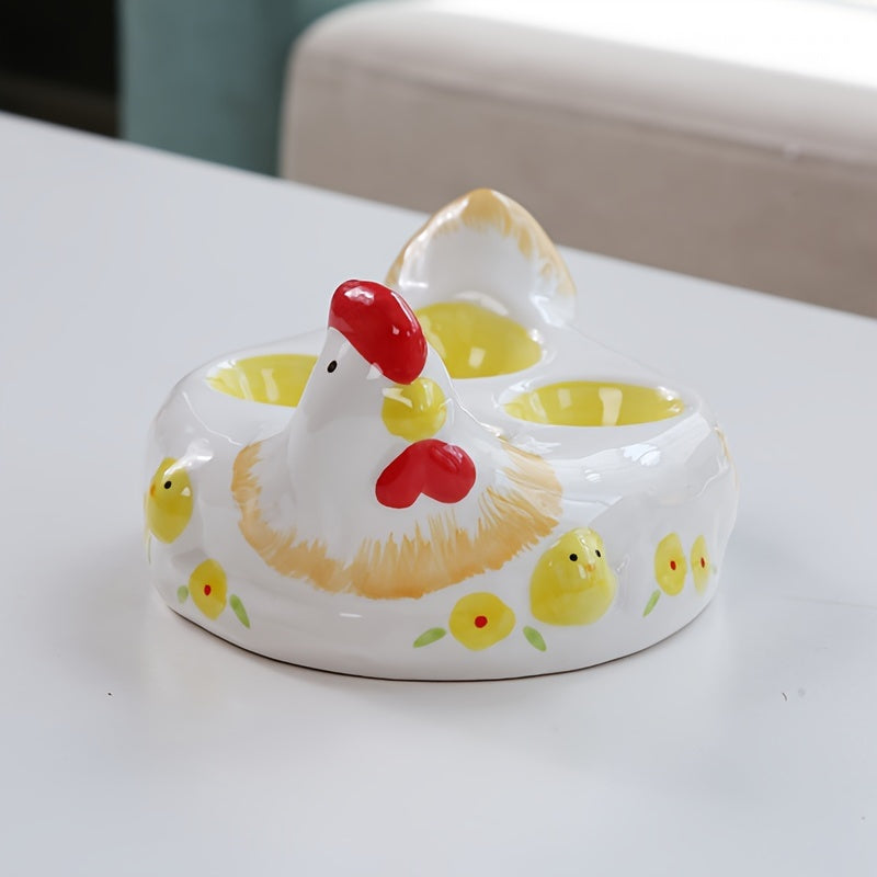 Novelty Chicken Shape Egg Holder - Yililo