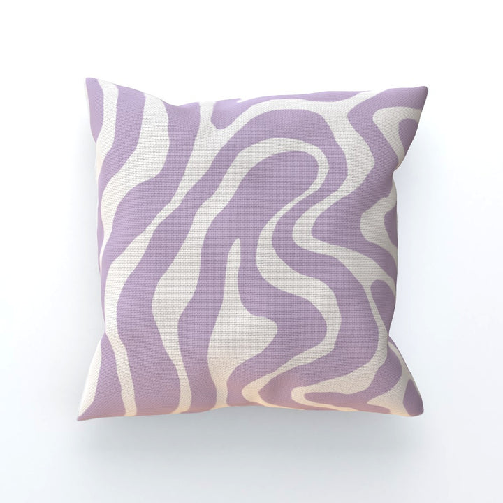 Lilac Swirl Retro Sofa Bed Cushion