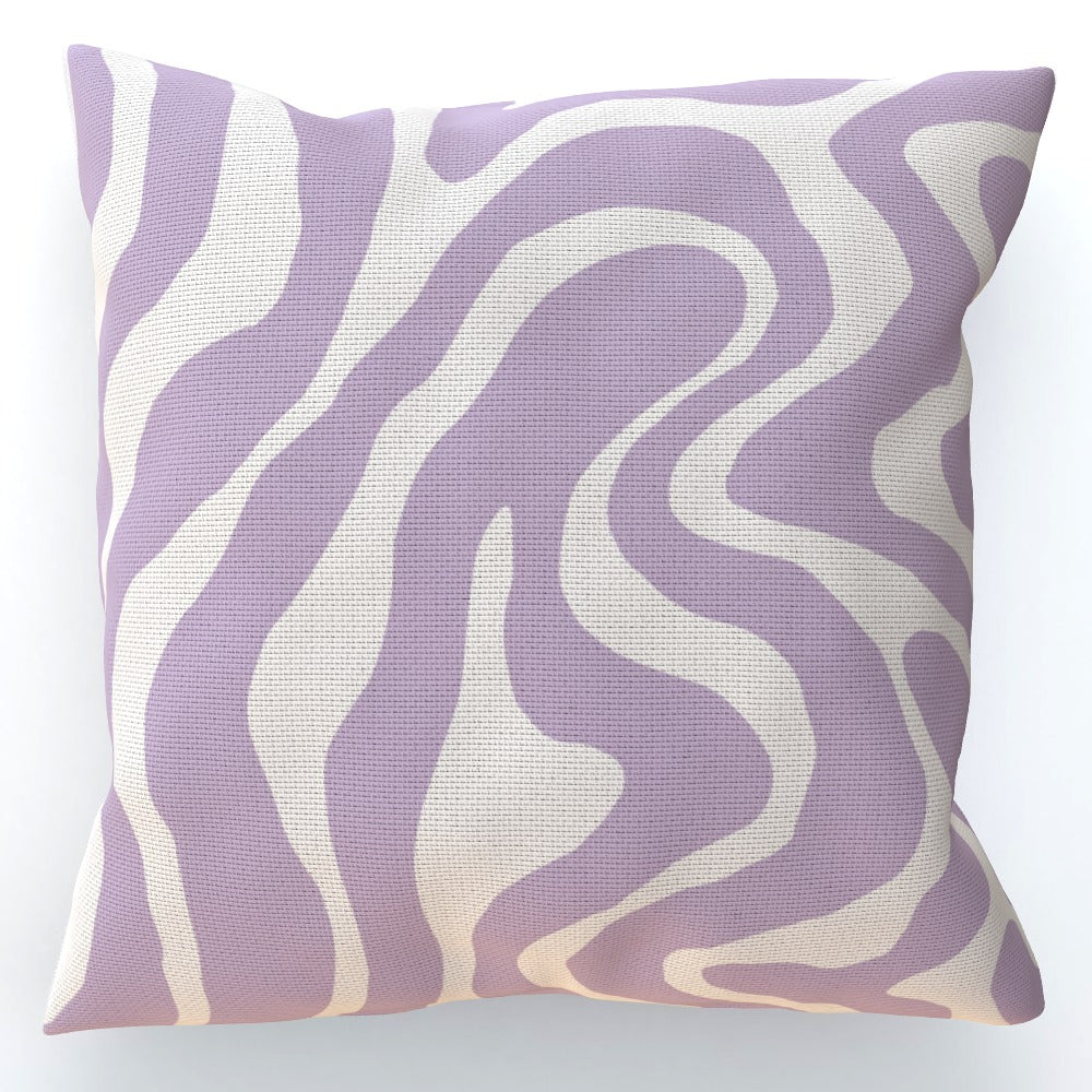 Lilac Swirl Retro Sofa Bed Cushion - Yililo