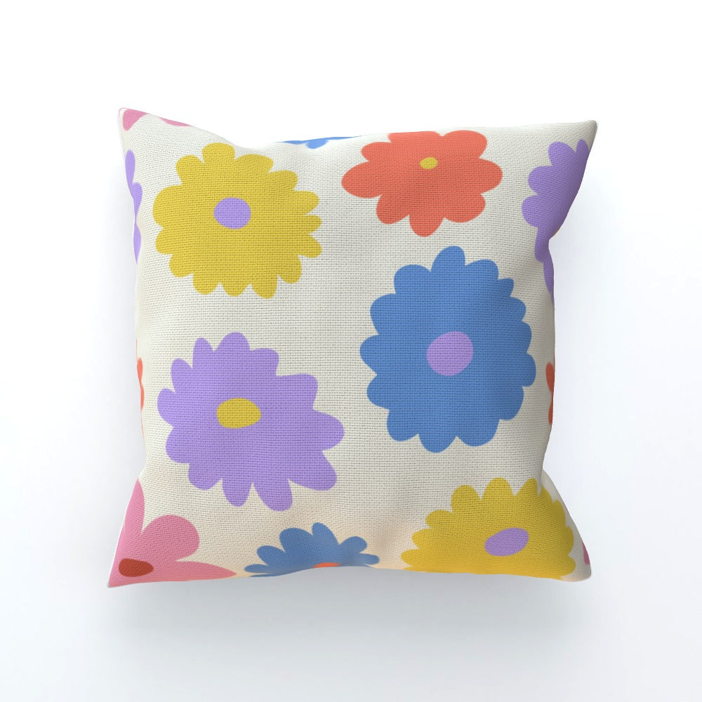 Big Colourful Flower Sofa Cushion - Yililo