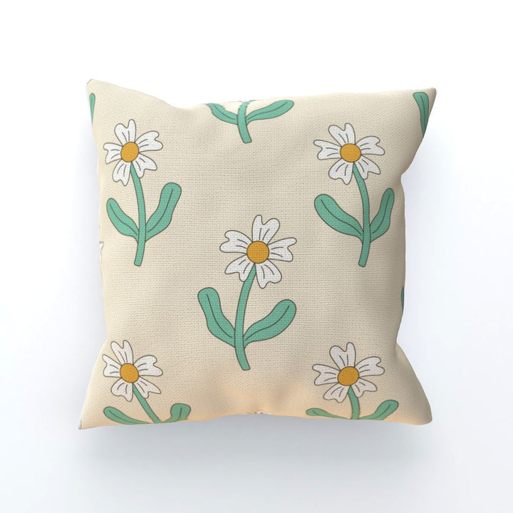 Daisy Cream Sofa Cushion