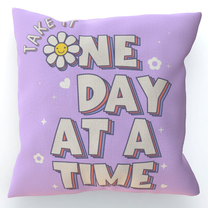 One Day Lilac Colourful Sofa Cushion - Yililo